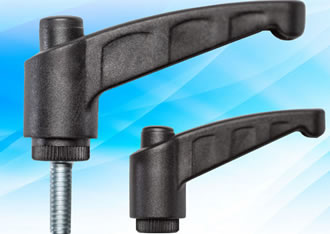 Adjustable clamping lever with tool-less fixing 